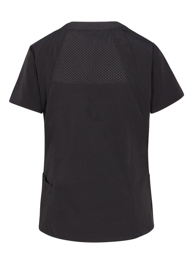 Natural Uniforms Womens Cool Stretch Jogger Scrub Set with Regular and Petite Sizes (Black, XX-Large) - Image 4